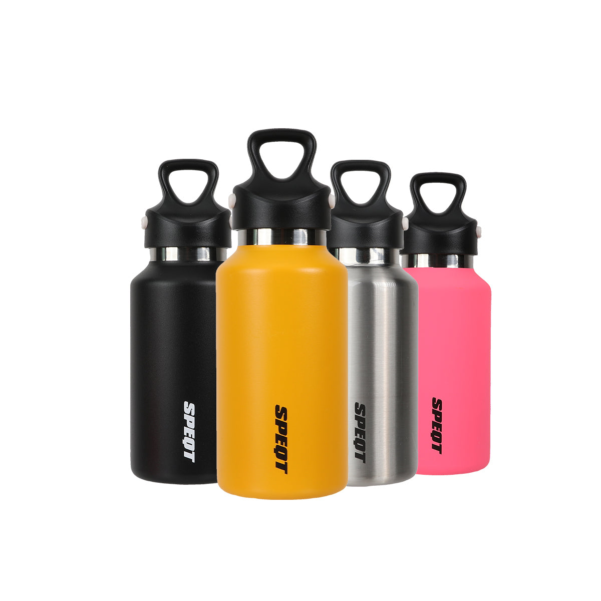 SPEQT Akuma Australia Vacuum Insulated Flask,Threadless Stainless Steel Water Bottle, One-Hand Opening Sports Water Bottle For Climbing Cycling Driving- 36H Cold, 18H Hot - 385ml / 13oz